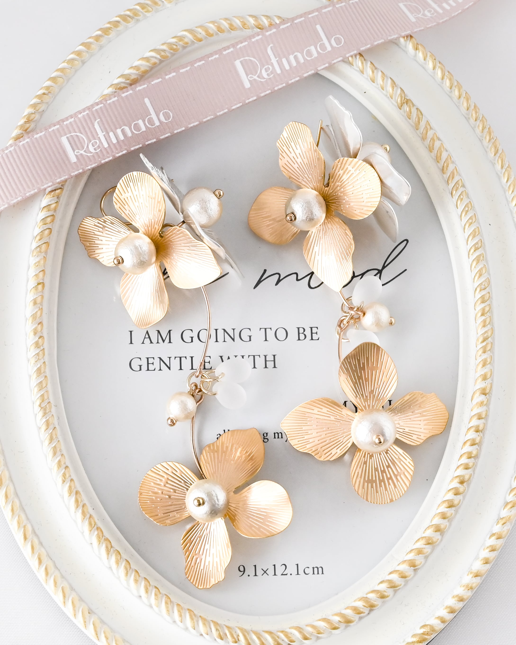 フローラルミックスフラワーピアス / イヤリング【AE2512-06】