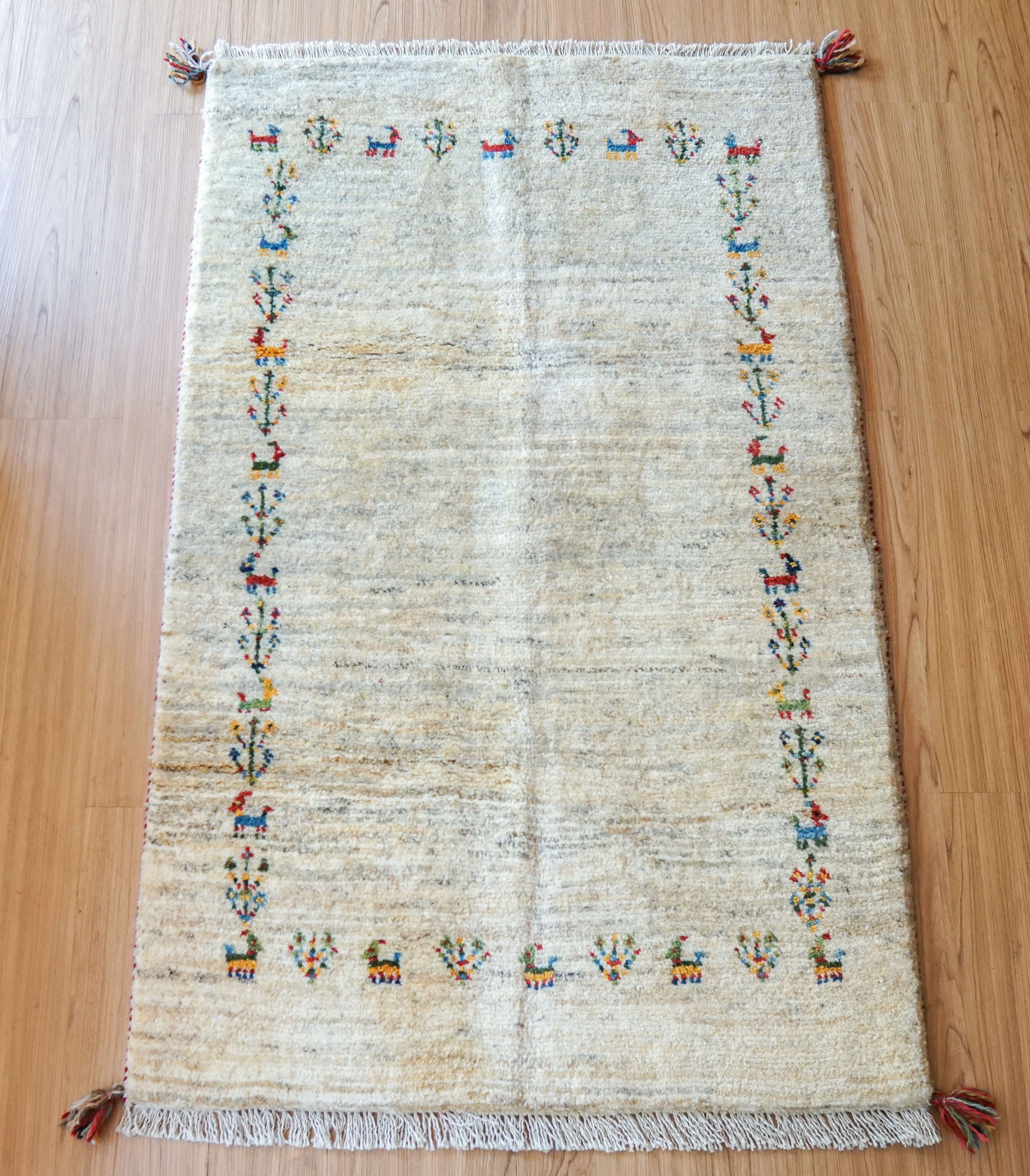 K ペルシャ ギャッベ アマレ族 ギャベ ペルシャ手織りギャッベ アマレ族130×80cm | Decorworks