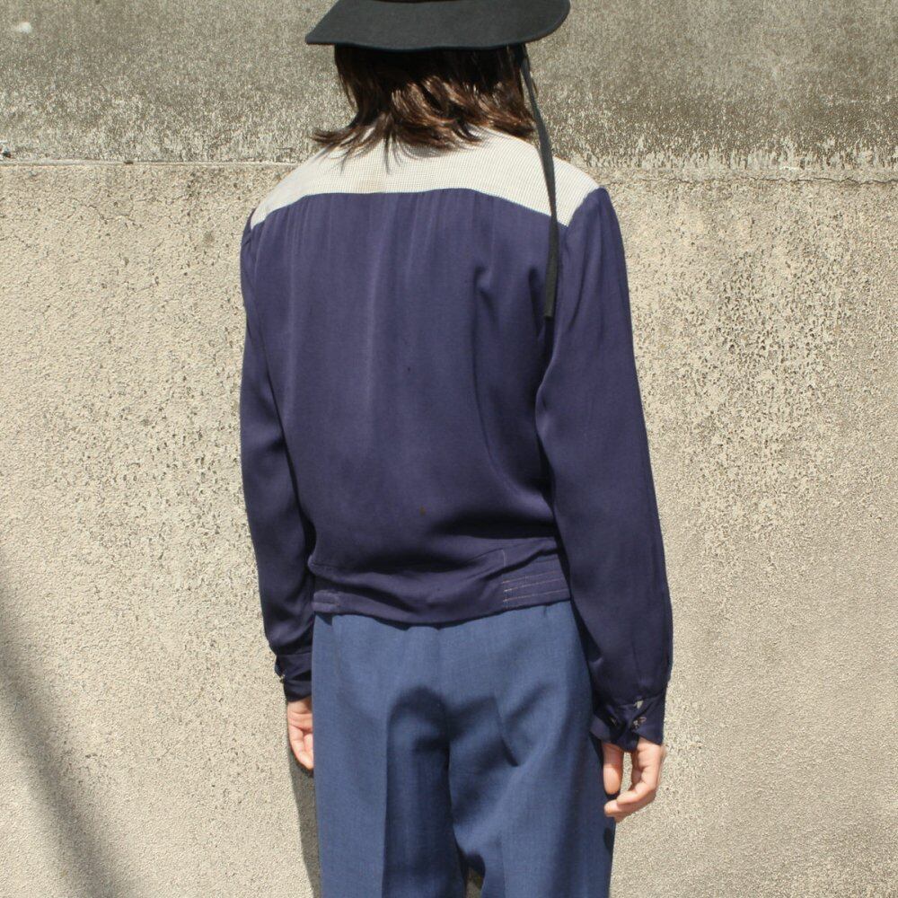 Vintage Rayon Gabardine Jacket [Made in California] [1960s