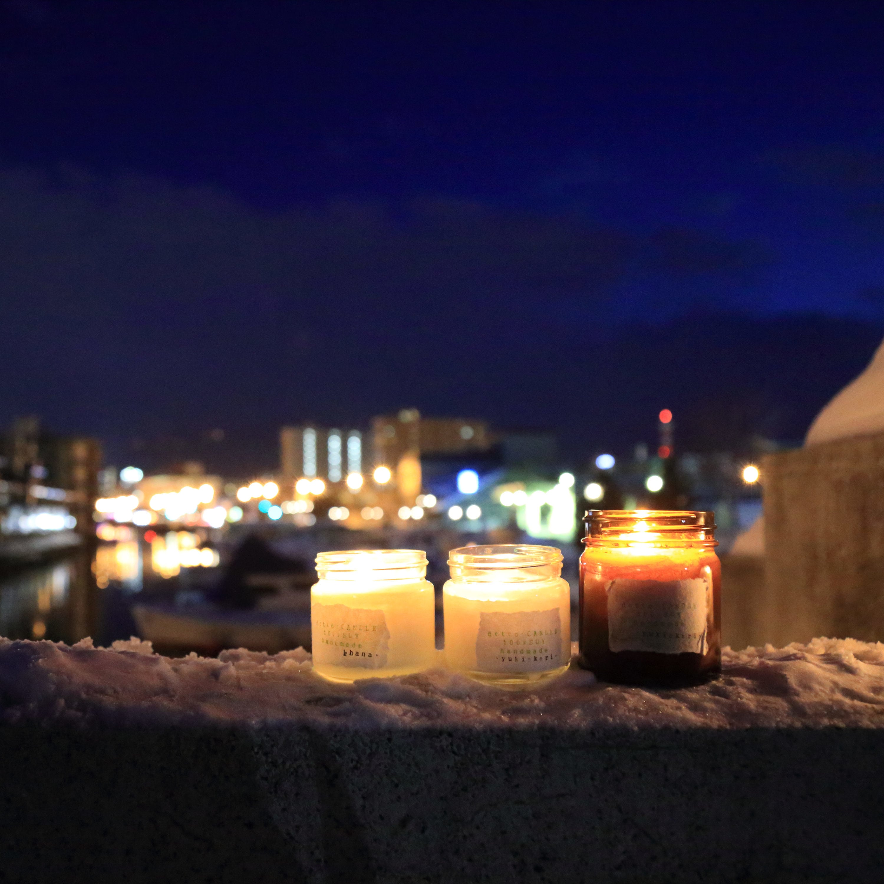 花 キャンドル Candle ブルー blue】香りが選べるボタニカルアロマキャンドル - LILOCLE