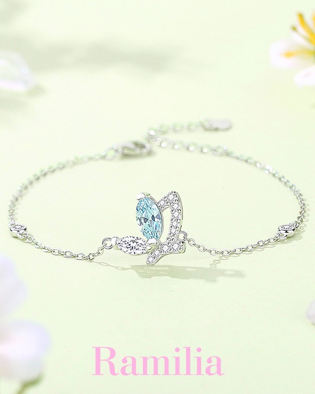 ブルーモルフォバタフライブレスレット　R2407029