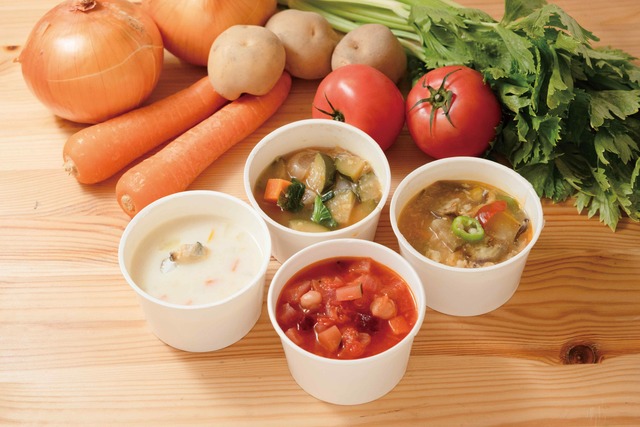 たんとスープ　旬の野菜をたっぷり食べるスープセット（4種） 画像