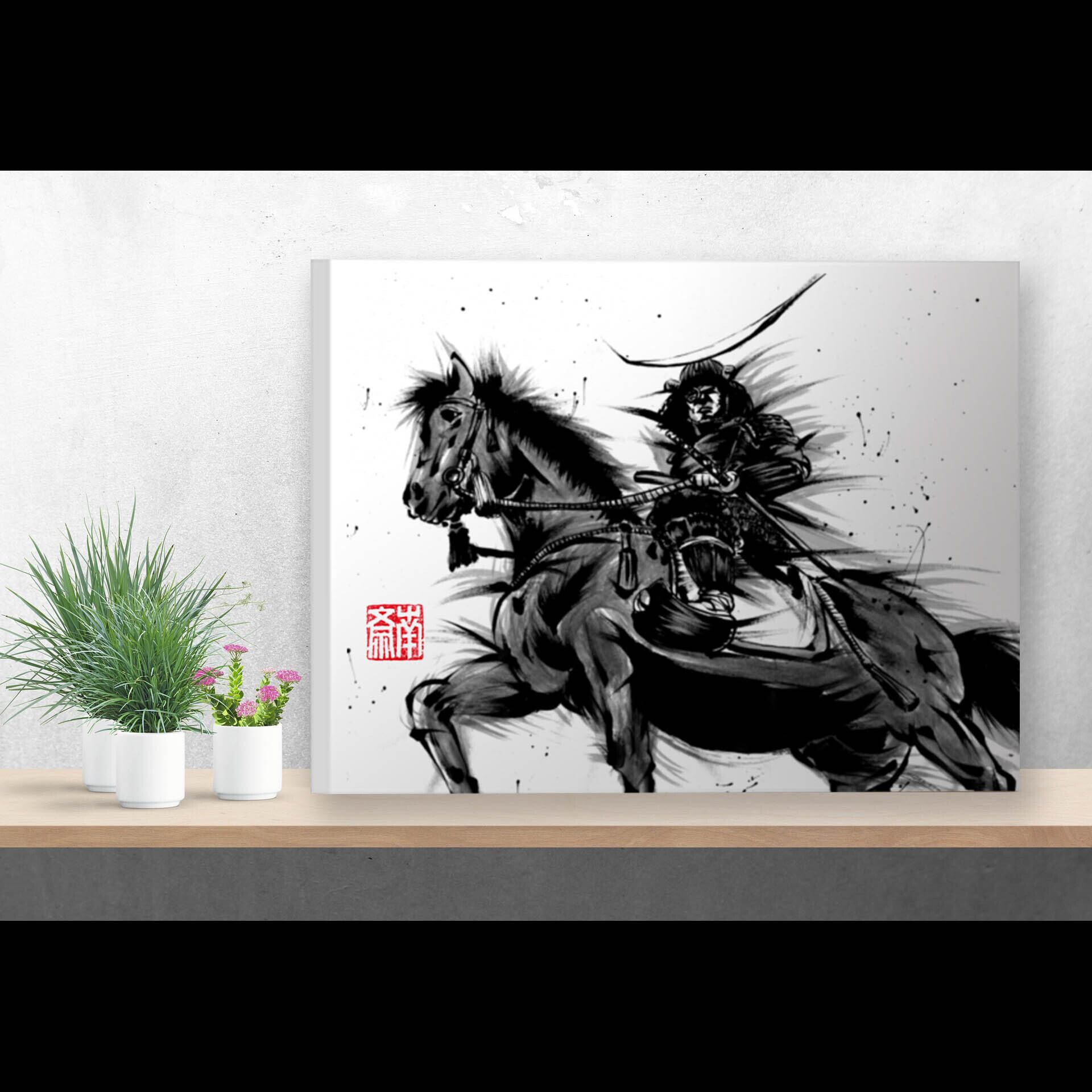 キャンバス】武将（伊達政宗）/F3(22×27.3cm)/複製画 | 墨屋