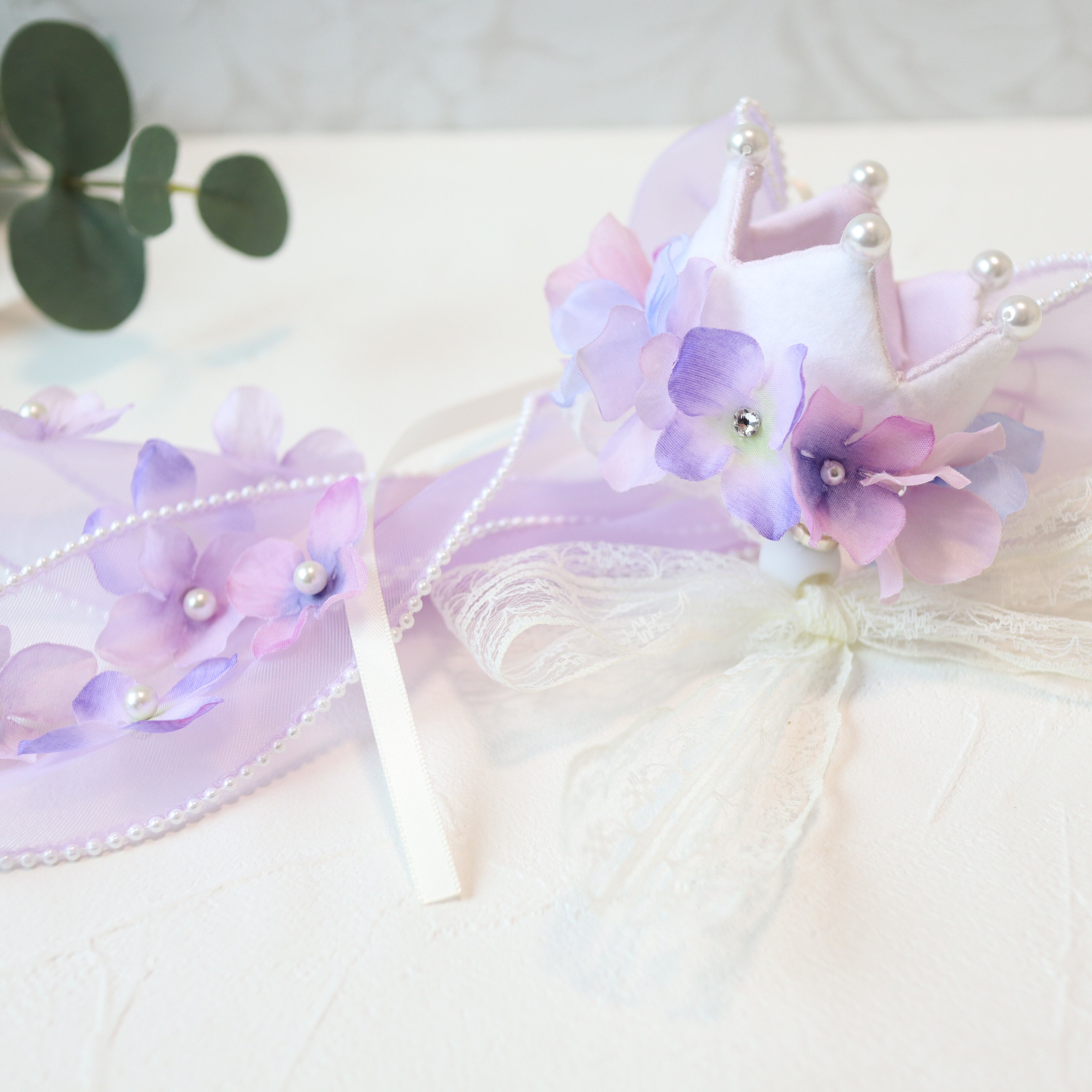 hydrangea crown 雨の季節を楽しむ クラウン/紫陽花との撮影にも