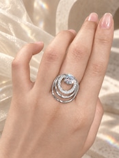 Halo Ring｜Silver Plated