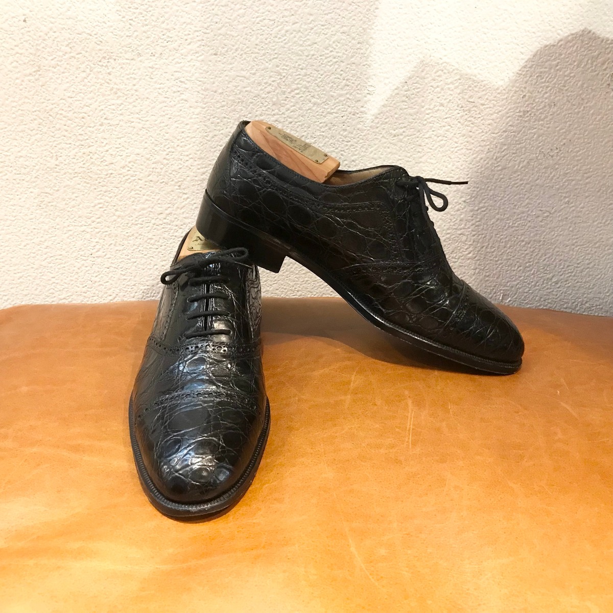 COLEHAAN Straight Tip Shoes Made in USA 8.5D Men's 26.0cm genuine leather brown type Vintage Second Hand