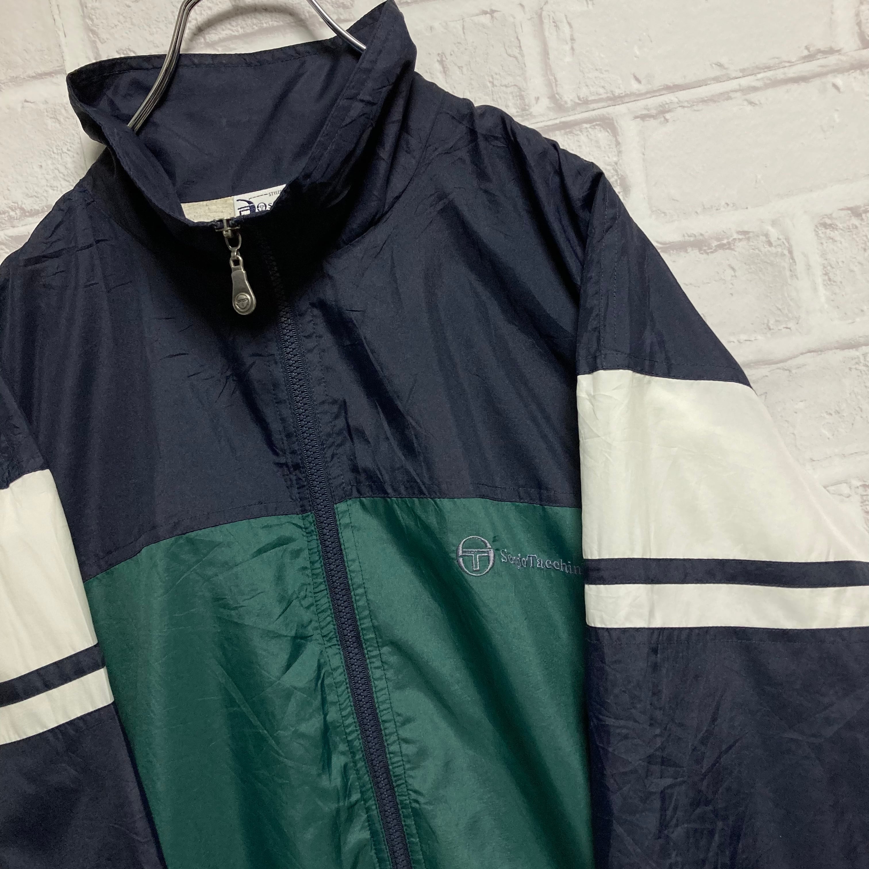 セルジオタッキーニ Sergio Tacchini ナイロンジャケット ネイビー