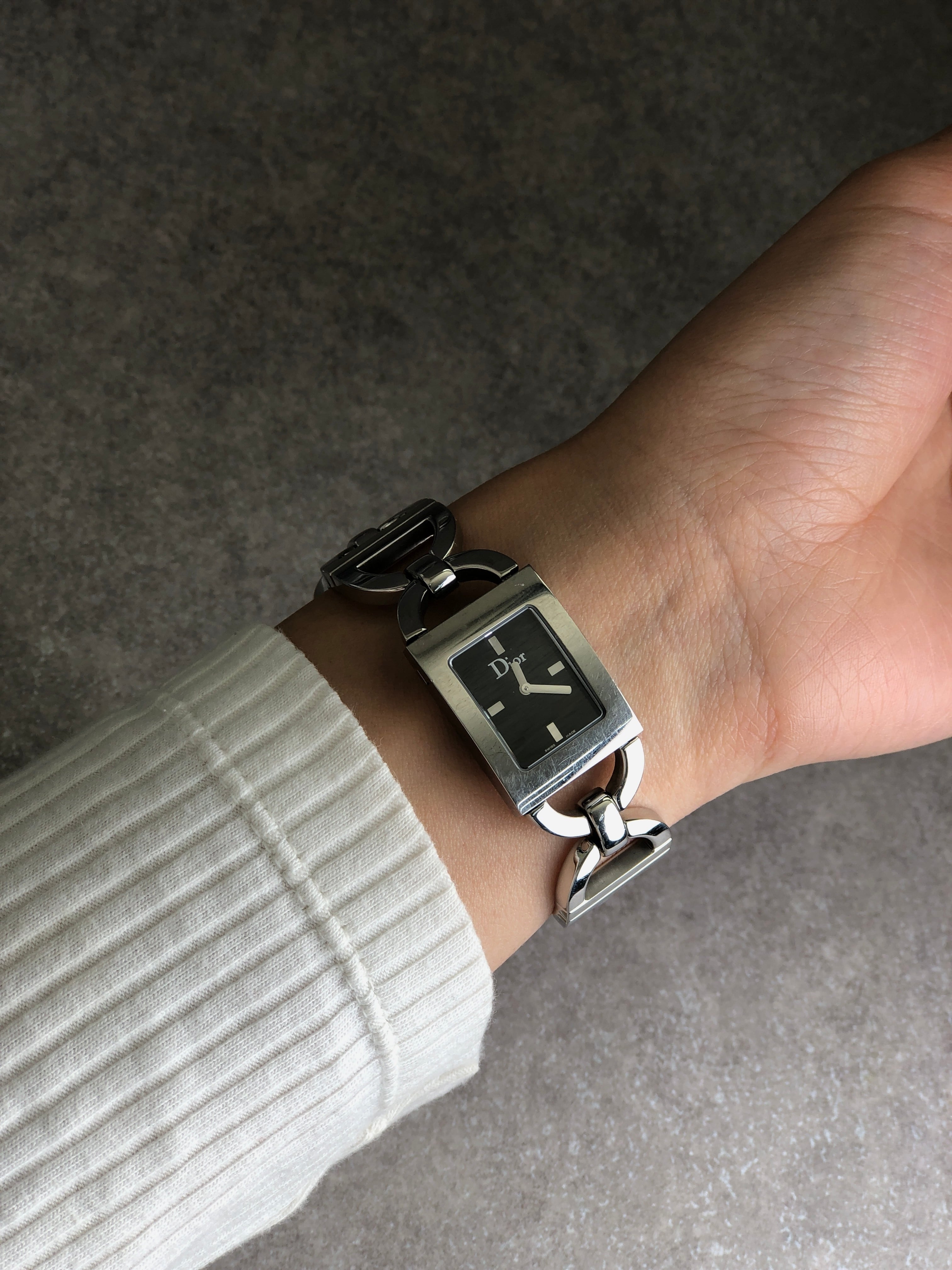 Christian Dior クリスチャン ディオール 腕時計 シルバー ロゴ ステンレススチール マリス D78-109 vintage ヴィンテージ オールド rvjazp