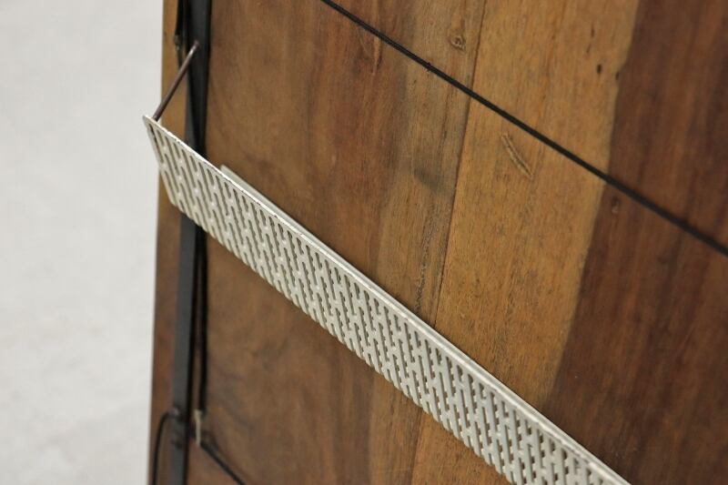 アイアン 無垢材 マガジンスタンド メニュー立て 看板