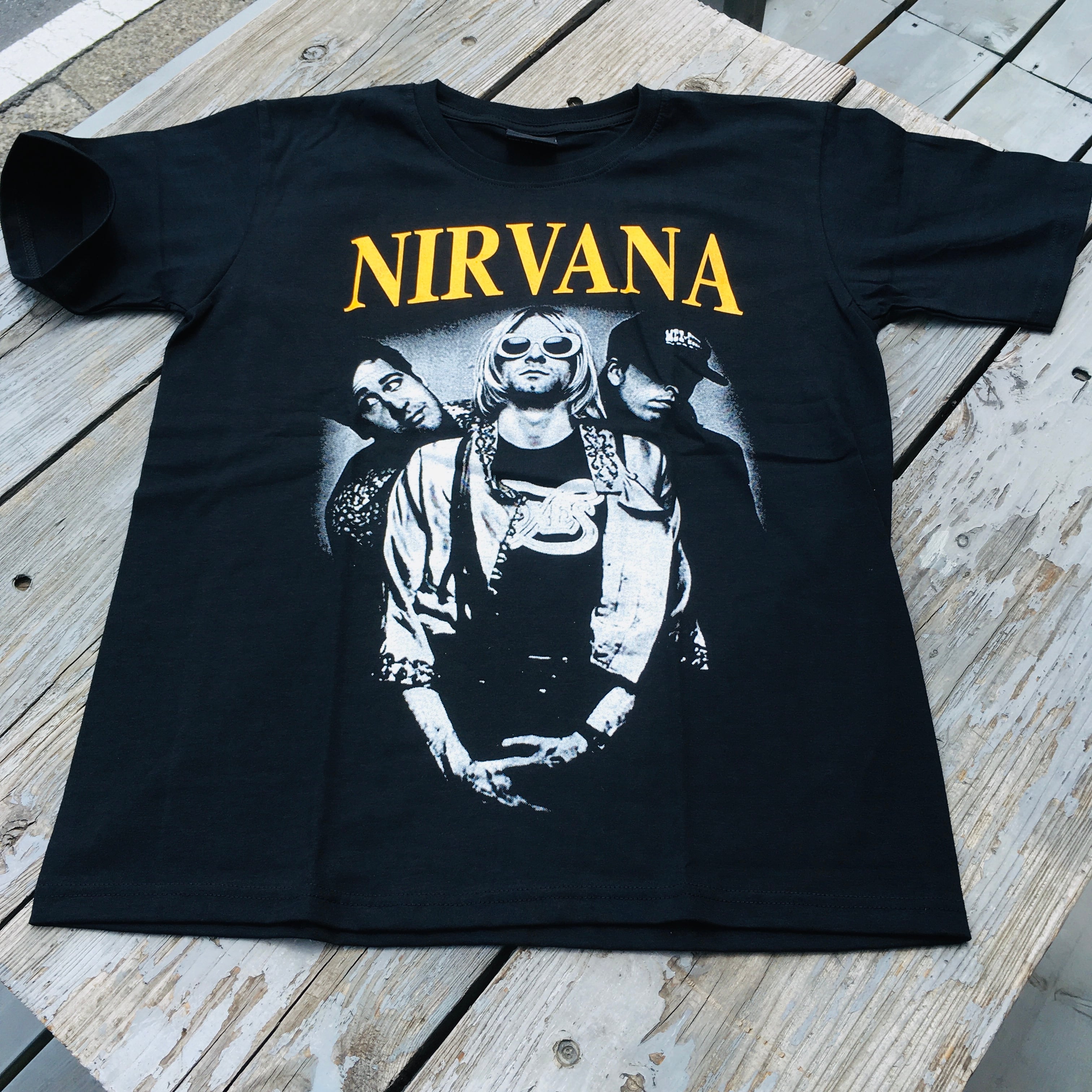 90s nirvana ニルヴァーナ ロック バンド Tシャツ カートコバーン