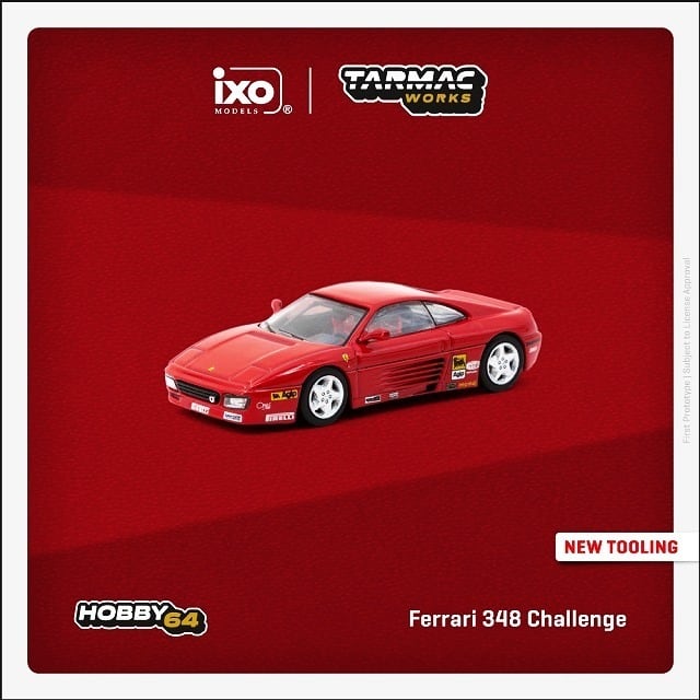 Tarmac Works 1/64 Ferrari 348 Challenge Presentation T64-082-PRE