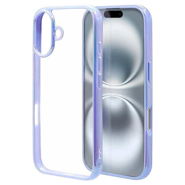 ラスタバナナ ケース カバー iPhone16 専用 ハイブリッド 耐衝撃吸収 TPUバンパーケース aurora PU×CL 8138IP461HPPU