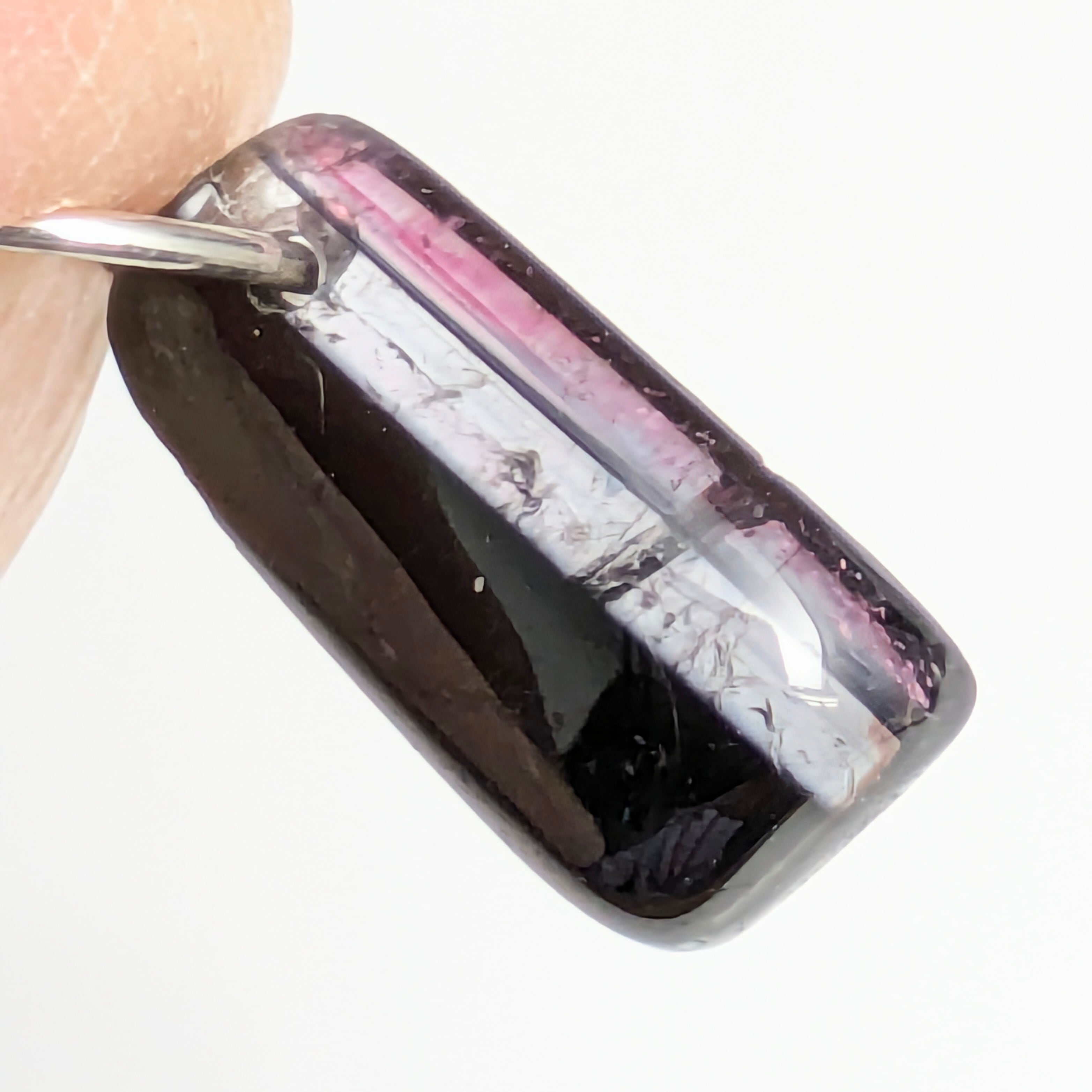 SILVERパーティカラードトルマリンチャーム ミャンマー・モゴック産