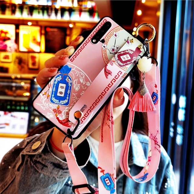 携帯ケース チャイナ風 2色展開 ピンク ブルー iPhone 11 11Pro 11proMax X/XS Xr XSMax
