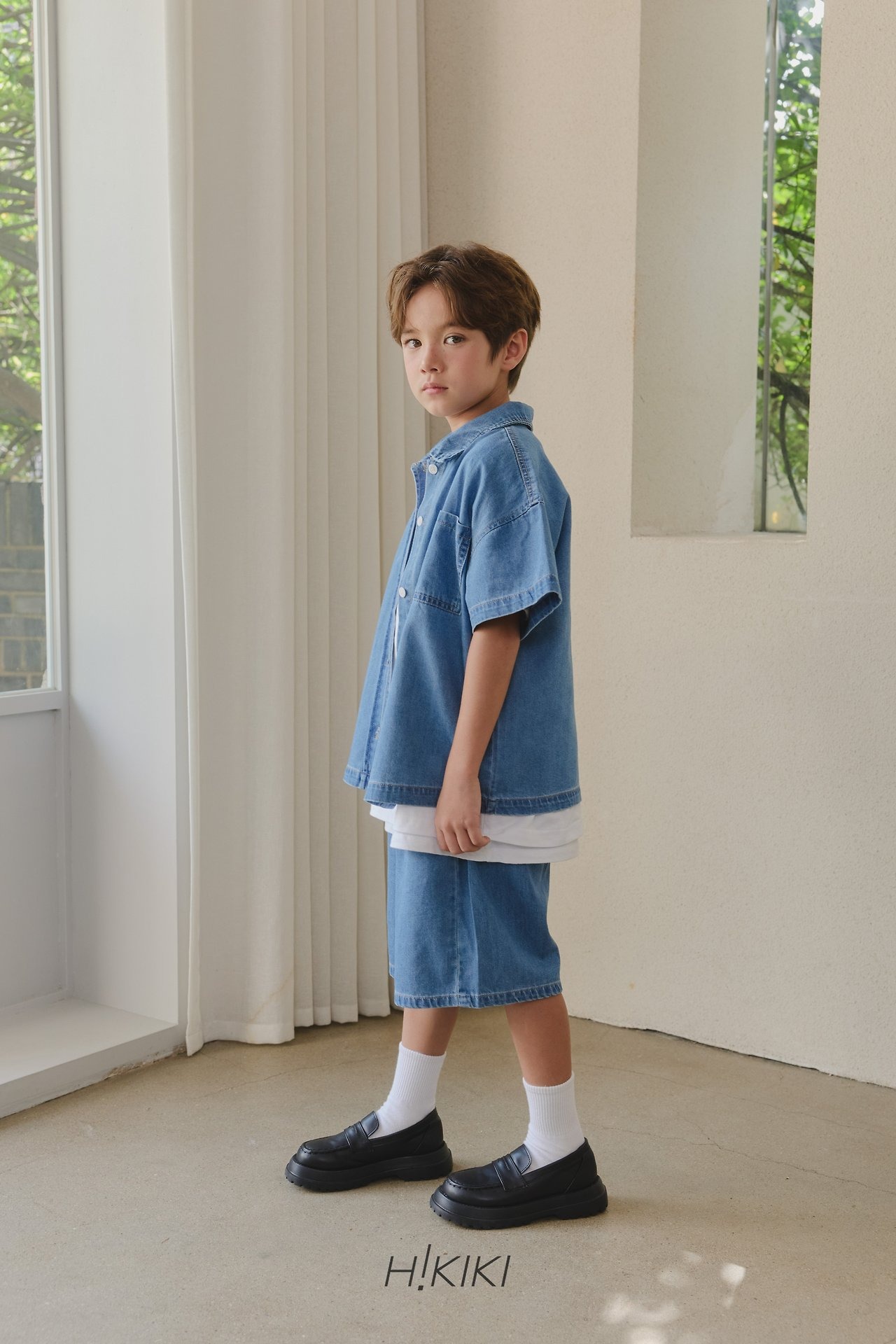 [H!KIKI] Summer Denim Shirt / [하이키키] 썸머데님셔츠