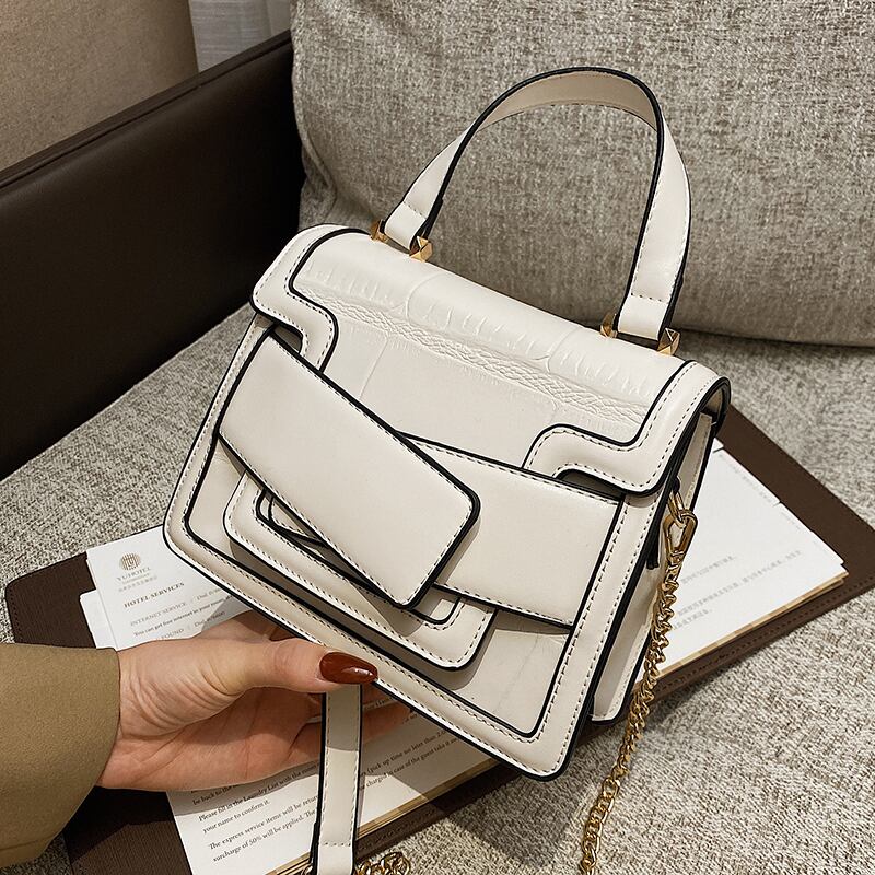 スタイルチェーン スクウェア メッセンジャーバッグ 手作りハンドバック6851164601