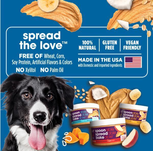 犬・フルタブルスプレッド ピーナツバター＆ココナッツオートミール 198g/夏の水分補給にもアイスにクッキー、ケーキにパイも