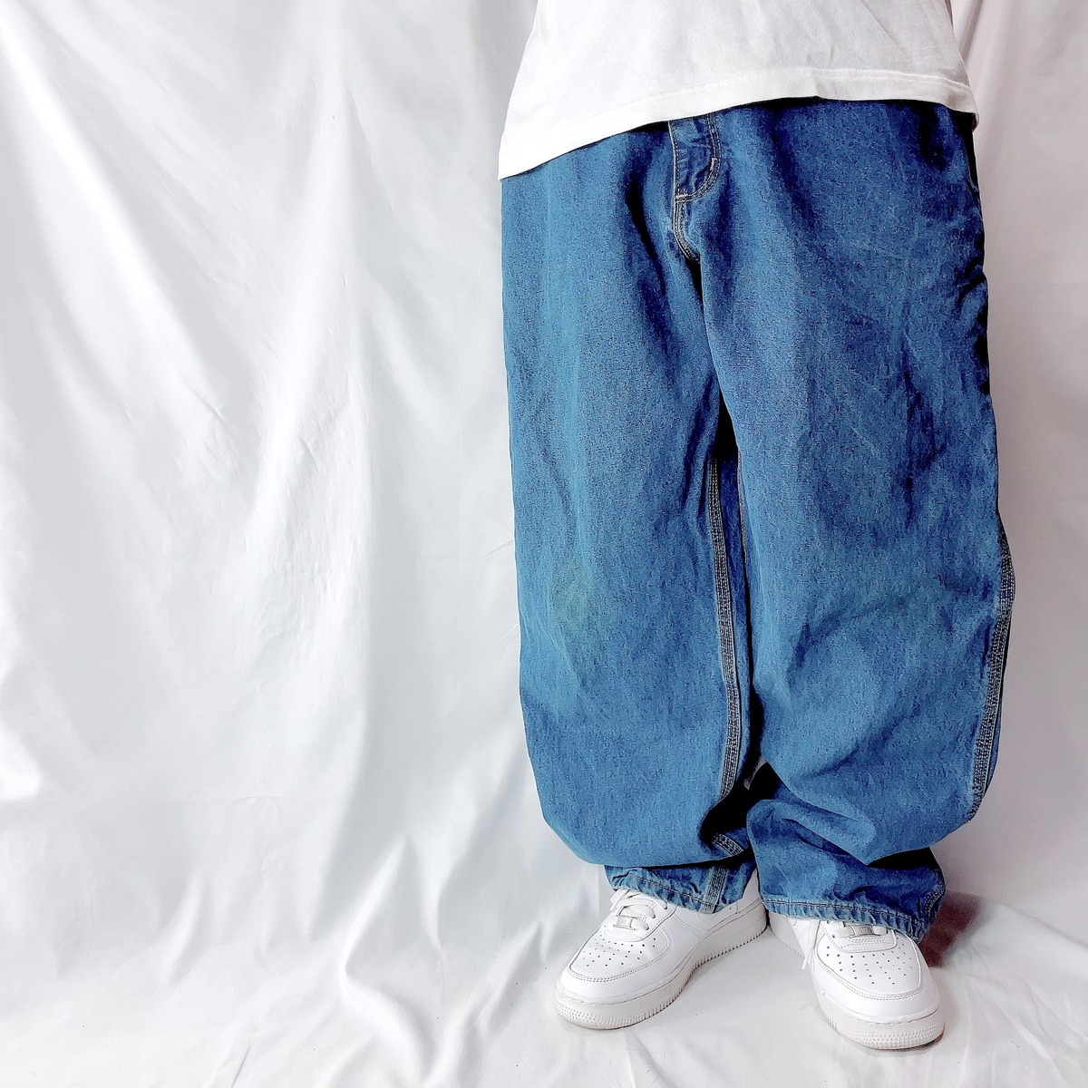 古着 carhartt カーハート デニムペインターパンツ W42 極太 バギー 