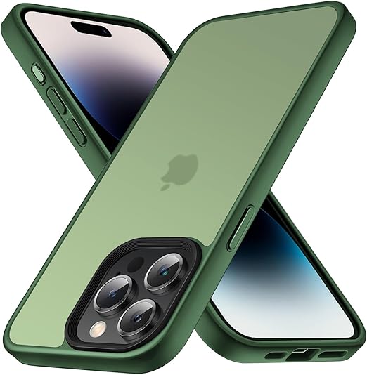 COSOIK iPhone 15 Pro Max 用 ケース 半透明 衝撃吸収 米軍MIL規格取得
