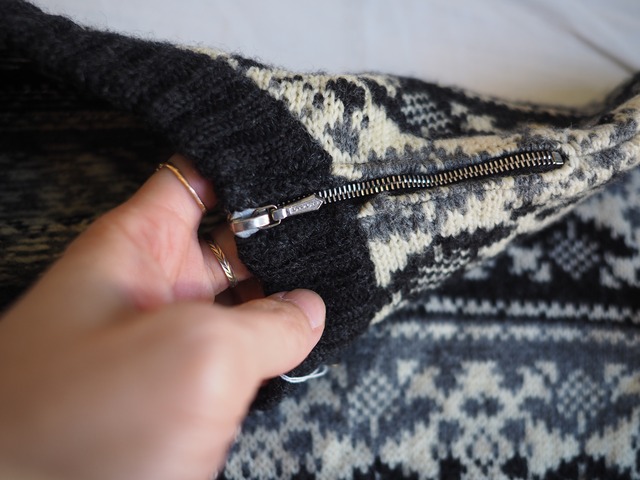 1960’s SWITZERLAND Wool Jacquard Knit Sweater／ー