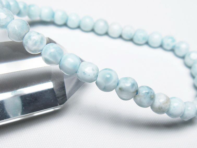 ラリマー ブレスレット 5mm 一点物 メール便可 111-47911 | 天然石