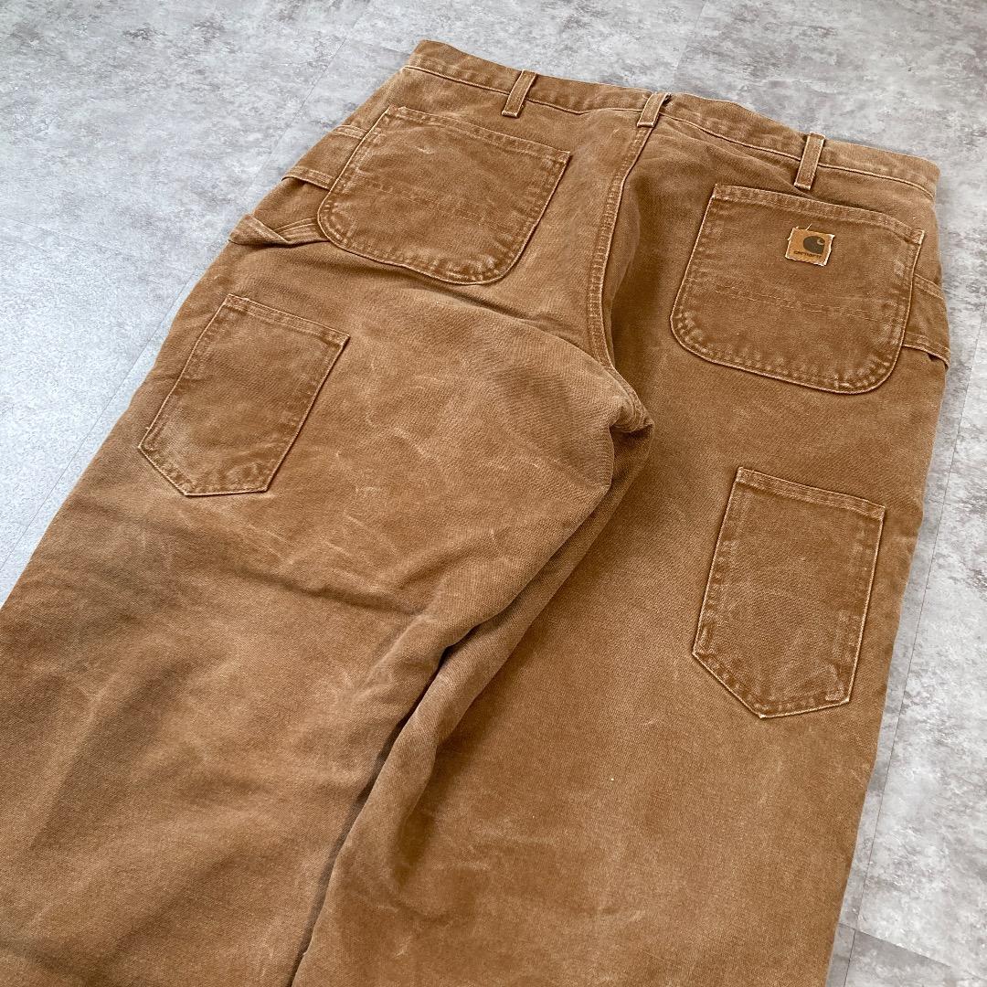 00s メキシコ製 ダークブラウン ダブルニー カーハート 38×36 | ib2