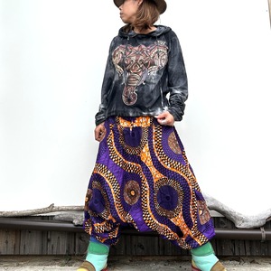 アフリカン柄アラジンパンツ