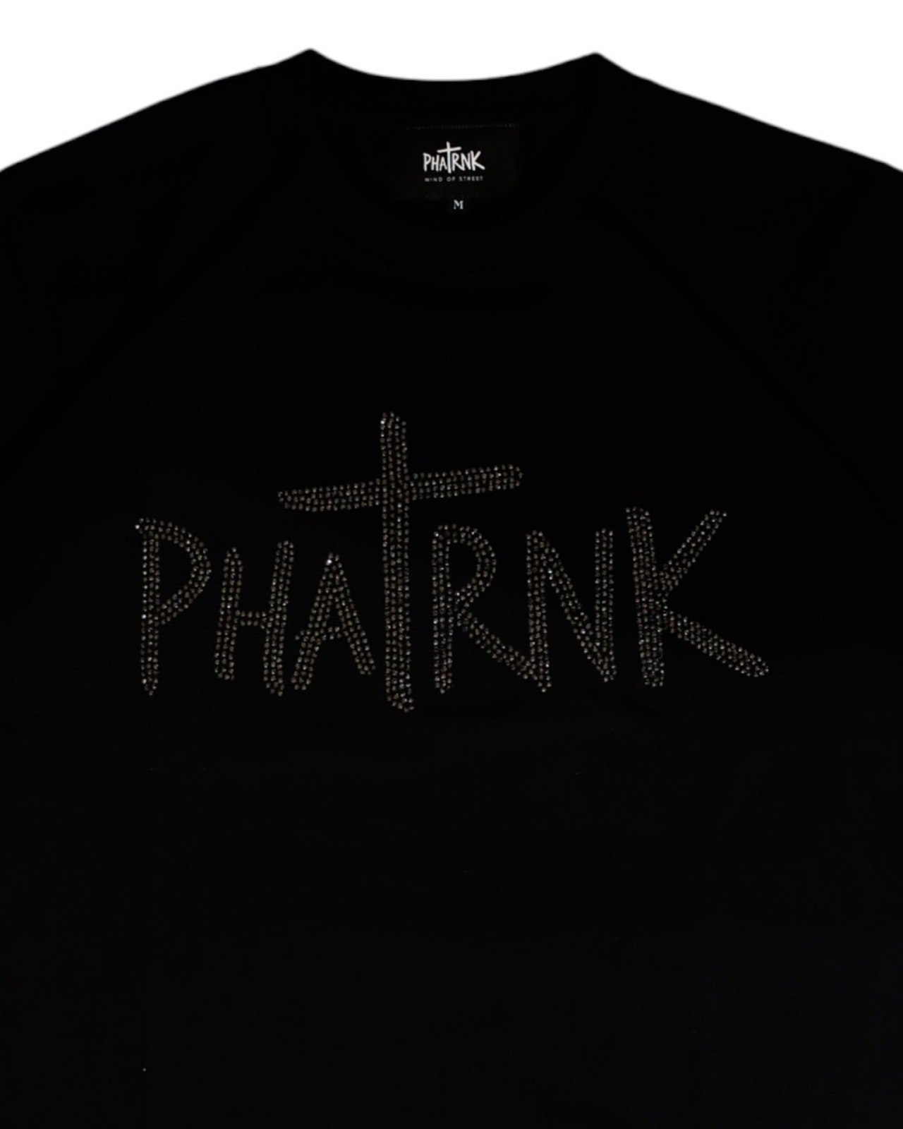 BASIC FRONT LOGO RHINE STONE TEE