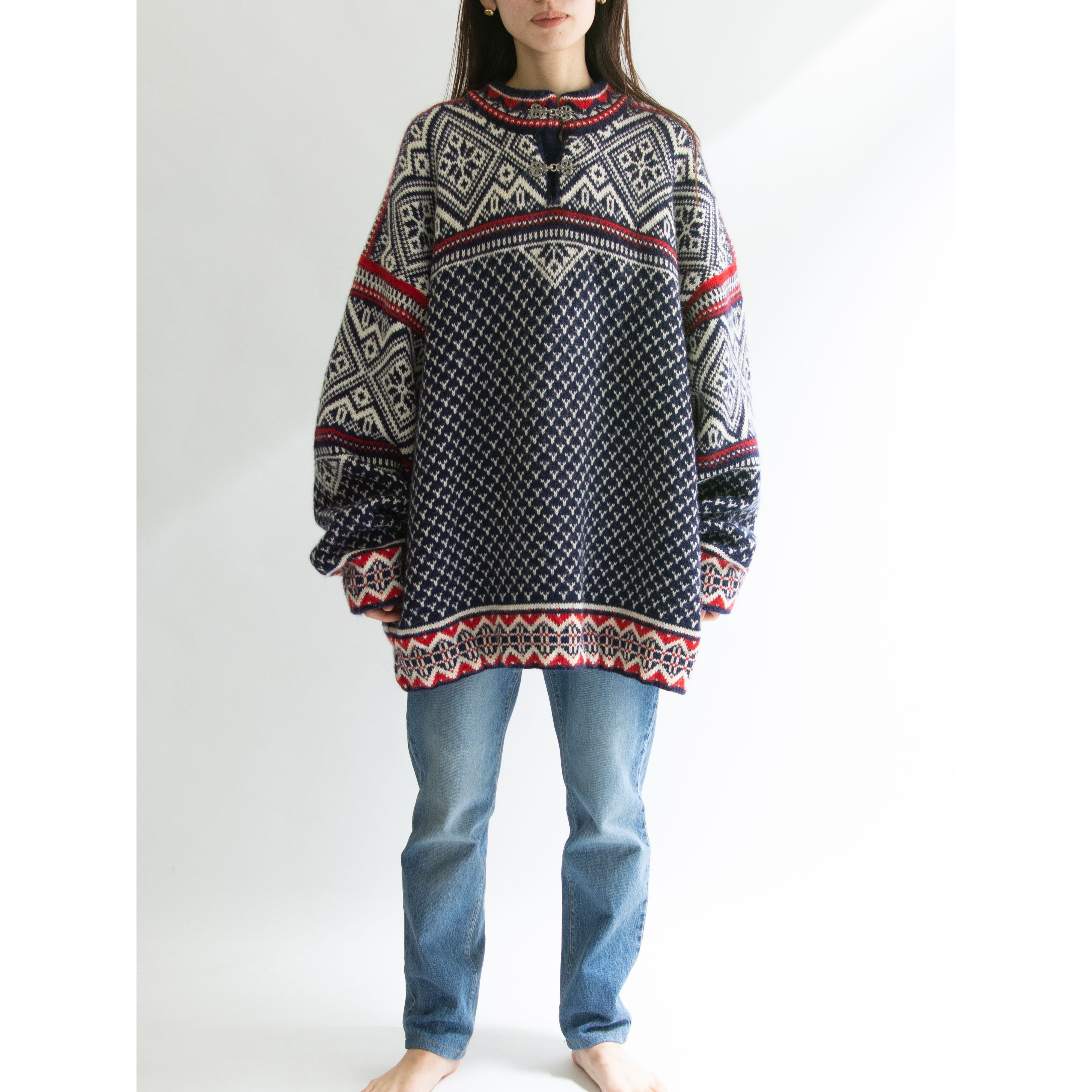 DALE OF NORWAY】Made in Norway 100% wool Nordic sweater 