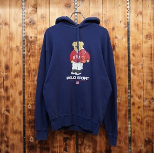 90s ralphlauren ポロベアー パーカー M/ラルフローレン ポロベア polobear