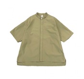 〈 MOUN TEN. 24SS 〉 stretch rip SS shirt / khaki /