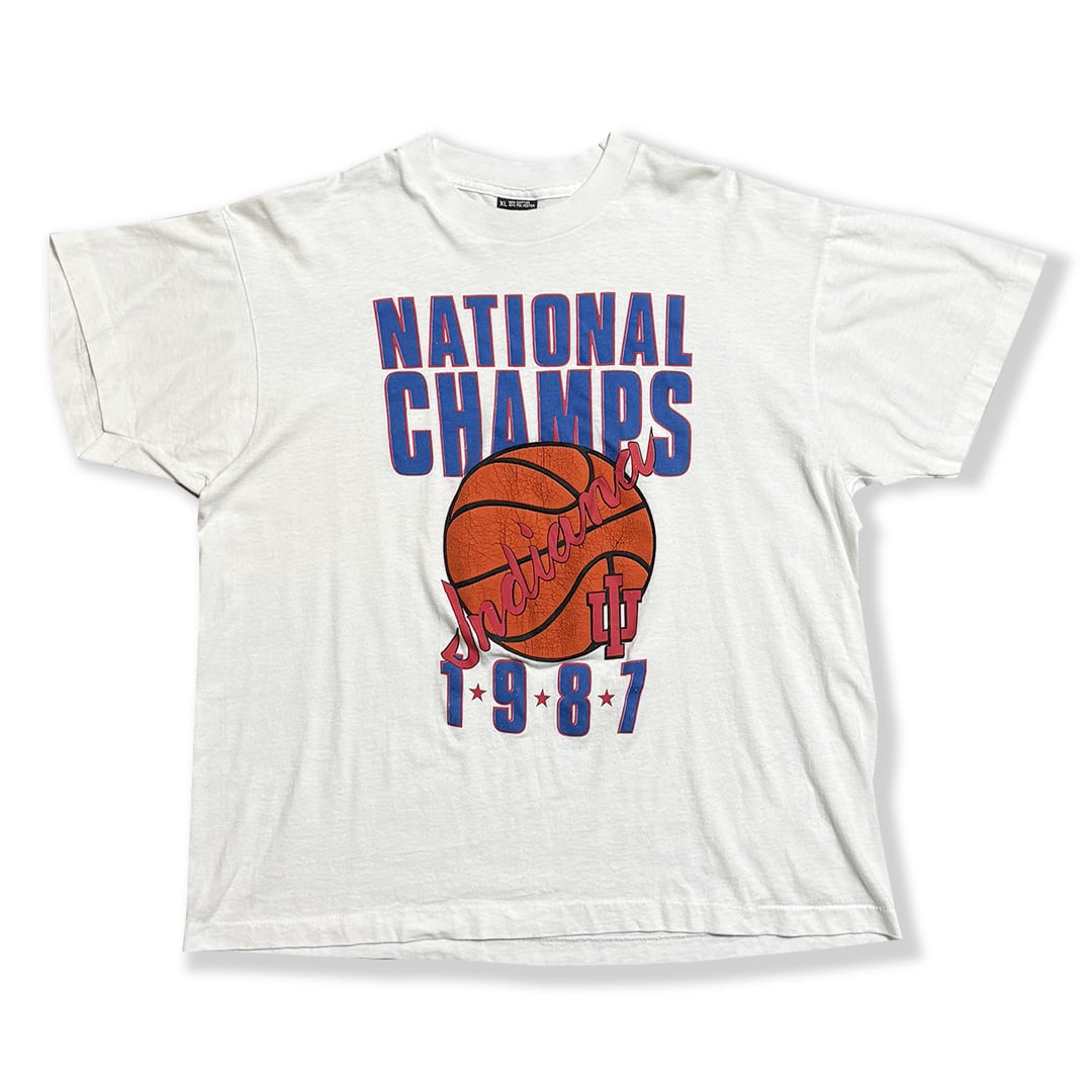 Indiana University -1987 National CHAMPS- Printed T-shirt. SCREEN STARS