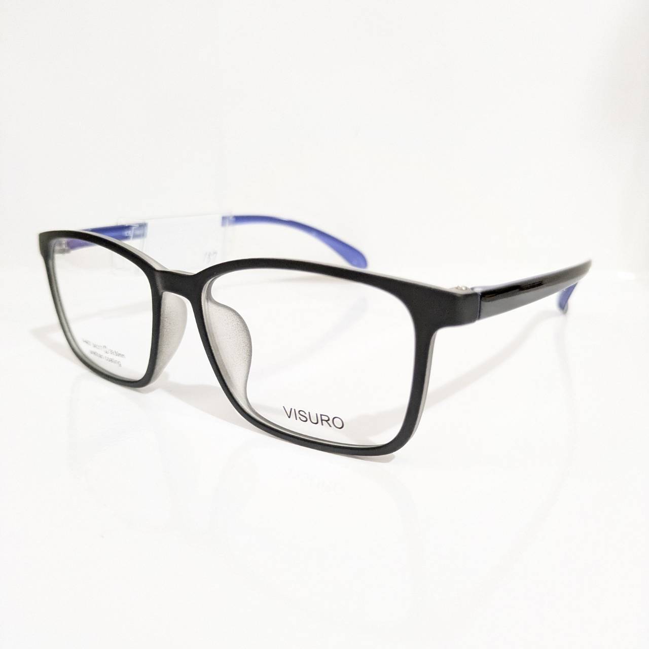 【VISURO】スクエアセルフレーム マットブラック