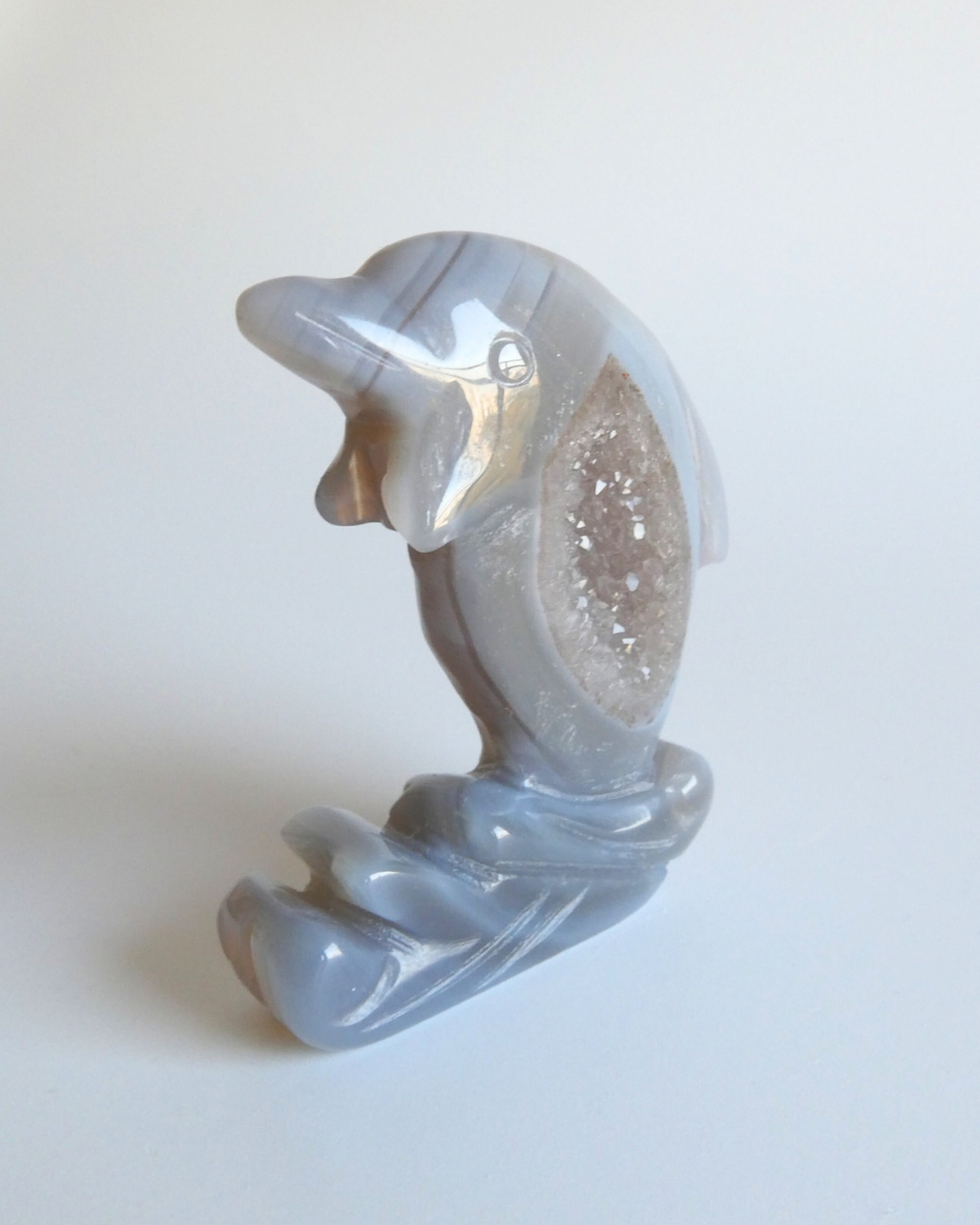 Druzy Agate ドゥルジーアゲート ⭓ イルカ ⭔ CARVING