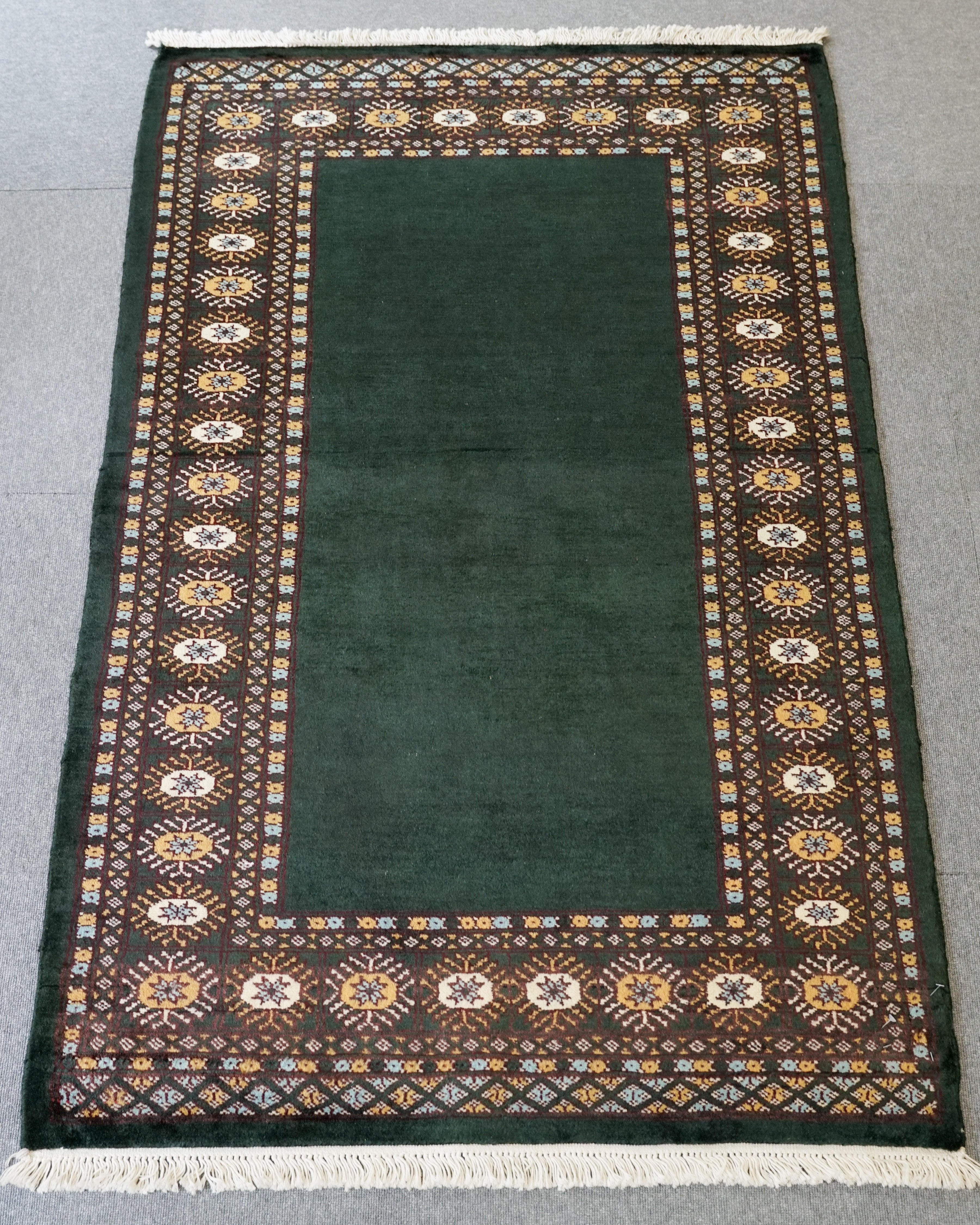 パキスタン手織り絨毯 ウール size:76×49cm-