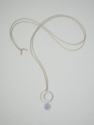 【Jewelry】"Stone on the Beach" Necklace 004（Violet）