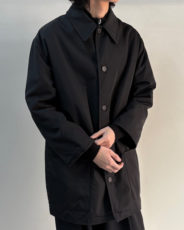 【HERMES】nylon padded half coat