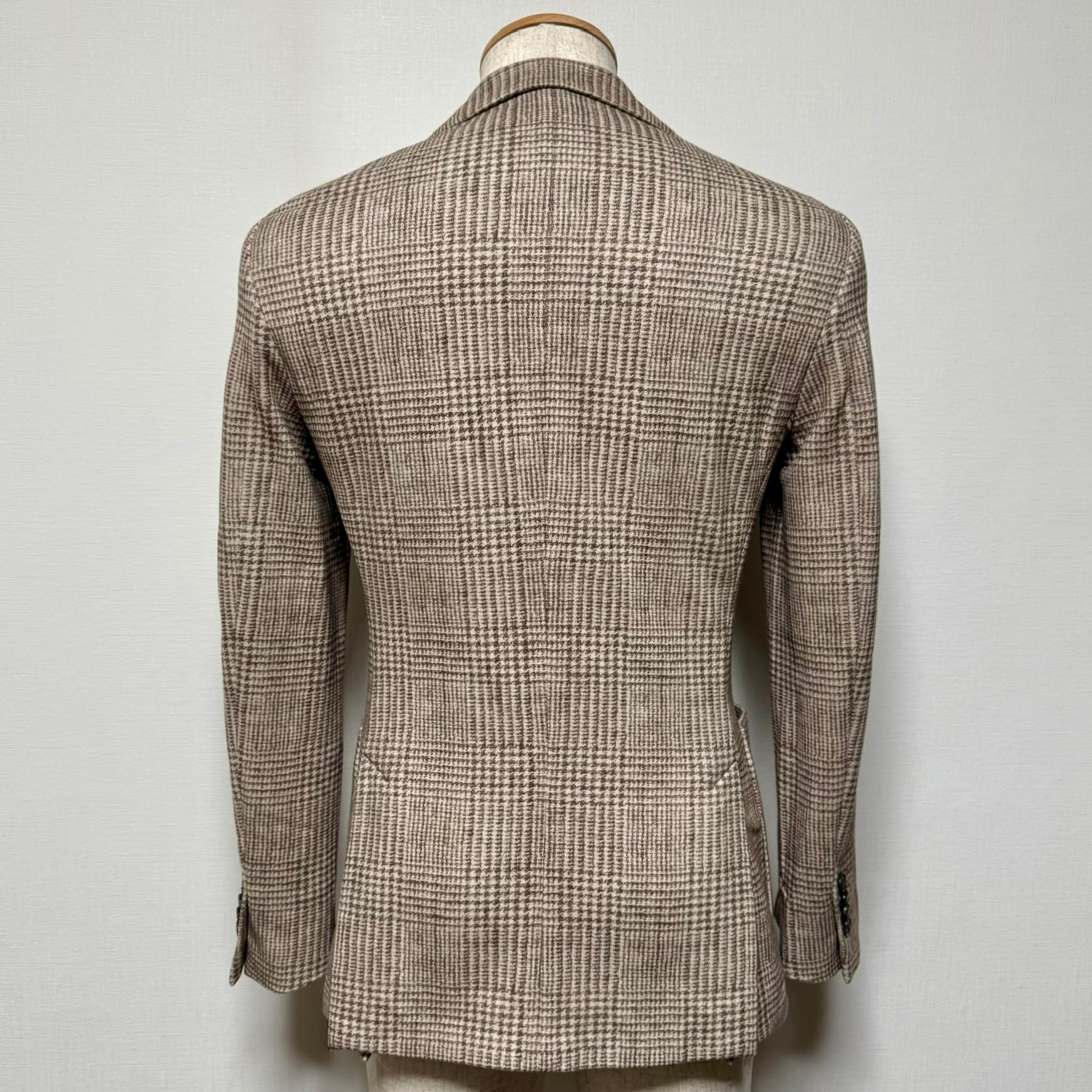 【新品】Circolo1901チルコロ・ダブル6Bジャケット・グレンチェック48 CIRCOLO1901 グレンチェック コットン ジャージージャケット ブラウン