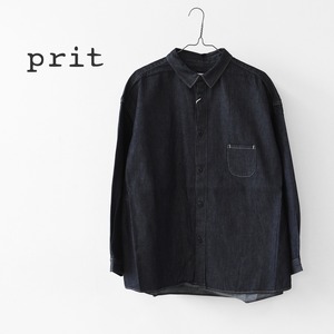 prit [プリット] 6ozデニムレギュラーカラーシャツ [p80757] レギュラーカラー・デニム・LADY'S [2026AW]