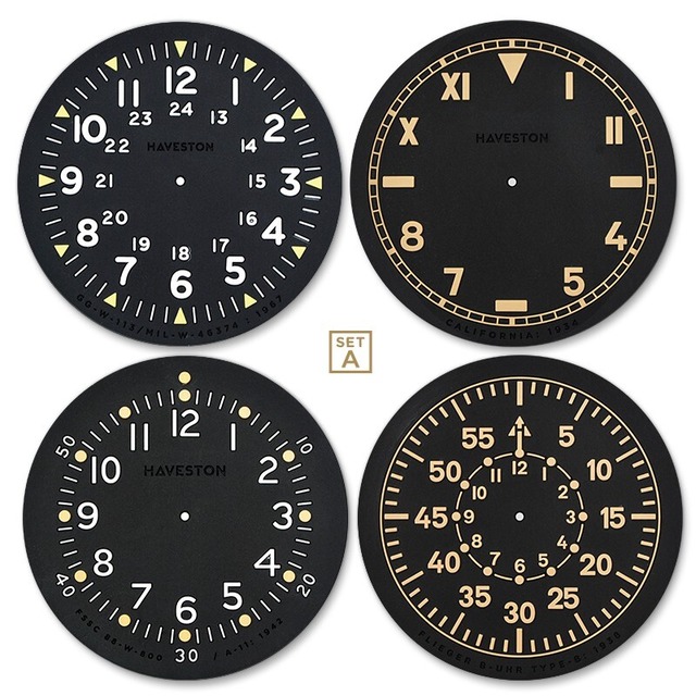 HAVESTON  SET-A THE SERVICE DIAL COASTER: x4  コースター4点セット