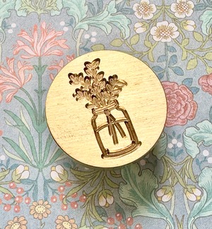 スタンプ(瓶入りの花)