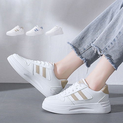 【日本倉庫即納】 ローカットスニーカー 白 レディース韓国