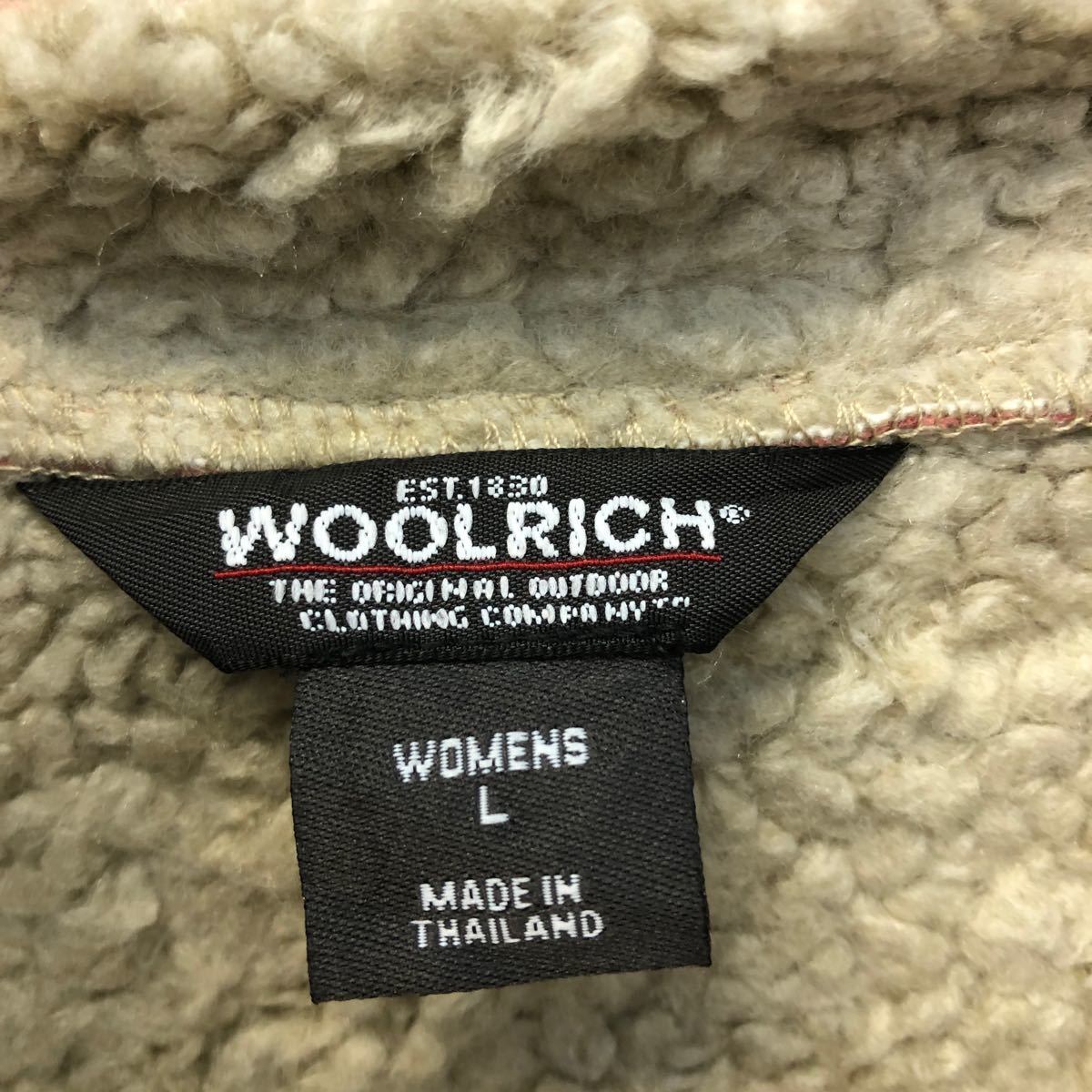 WOOLRICH ジャケット レディース L ピンク ホワイト ウールリッチ 