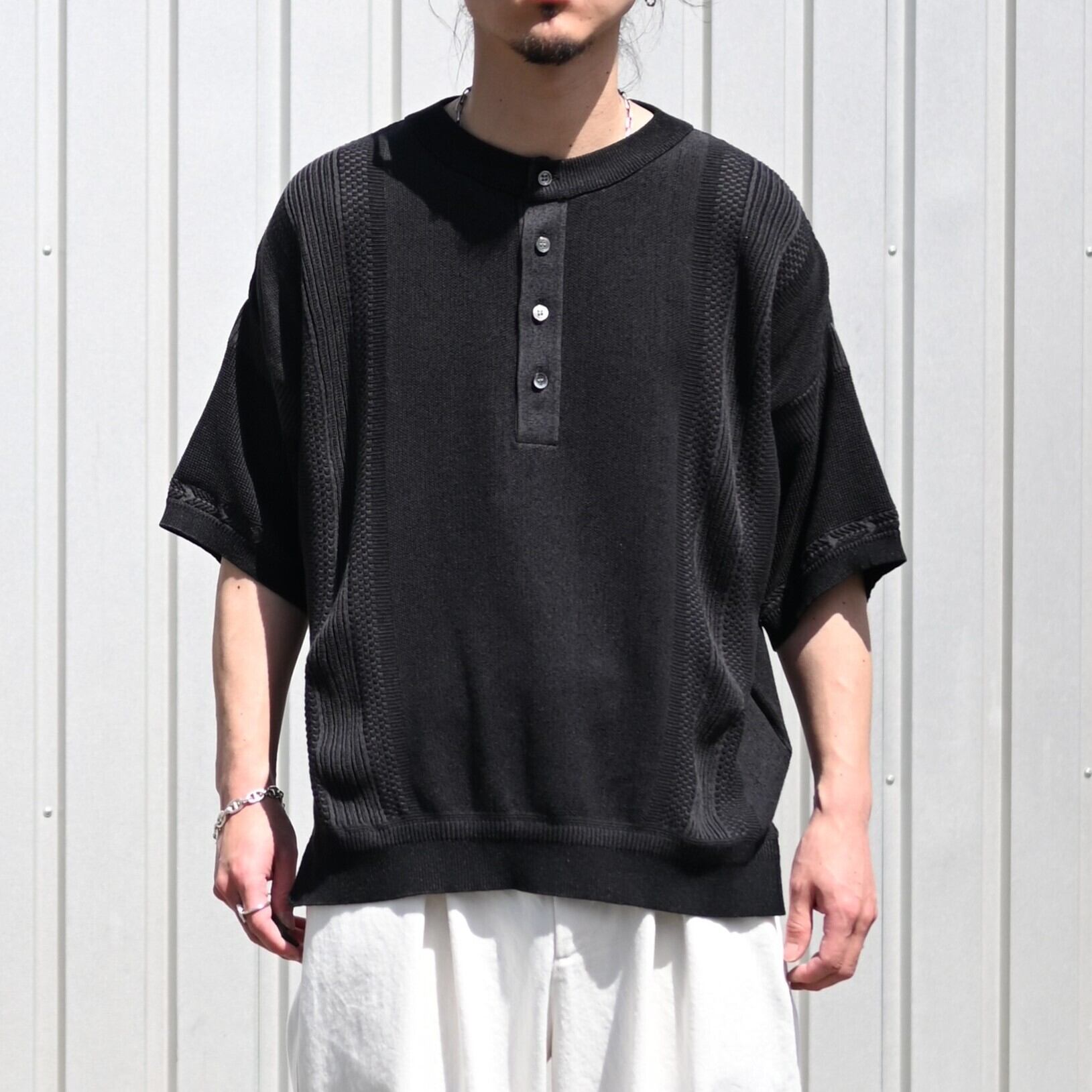 YASHIKI / Ryokufu Henley Knit | GANKO