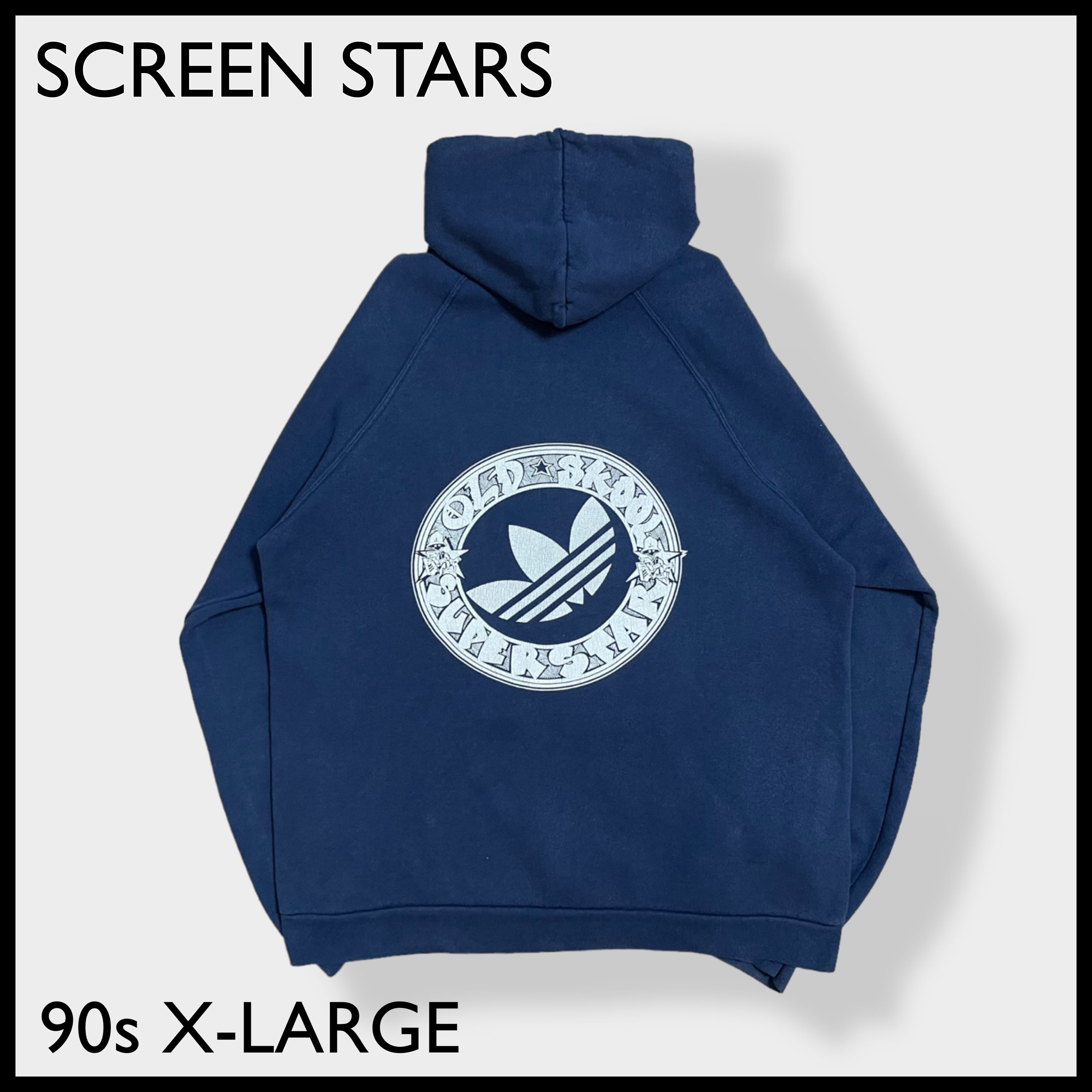 SCREEN STARS】90s アイルランド製 adidas ロゴ トレフォイル パーカー ...