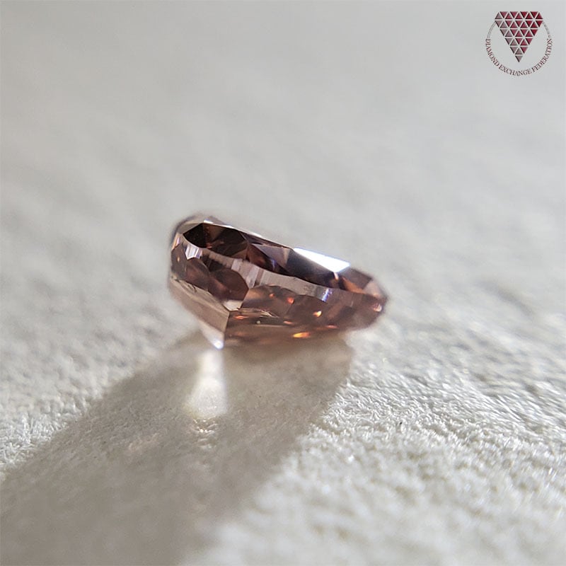 0.25 ct FANCY BROWN PINK SI2 CGL 天然 ブラウン ピンク ダイヤモンド ...