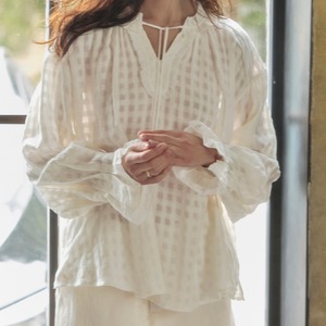 frilled  tunic blouse  T4512
