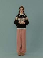 Manchot Nordic Motif Knit F0839