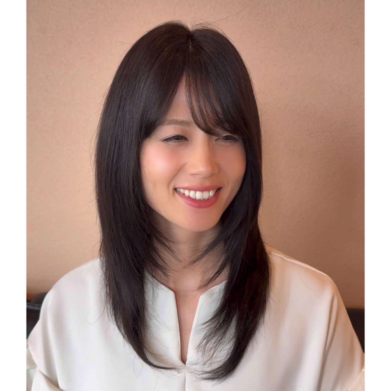 006プレミアム・ベル(ブラック)人毛フルウィッグ