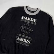 HARDY AMIES SPORT ハーディエイミス スポーツ コットン ニット セーター LL/メンズ 黒 ブラック